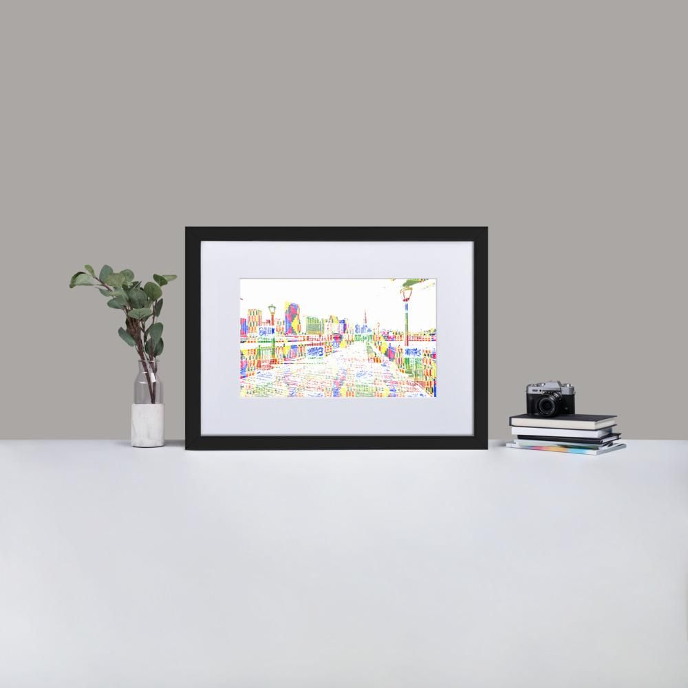 San Francisco Pier 7 - Print with Mat - African Inspired - GeorgeKenny Design